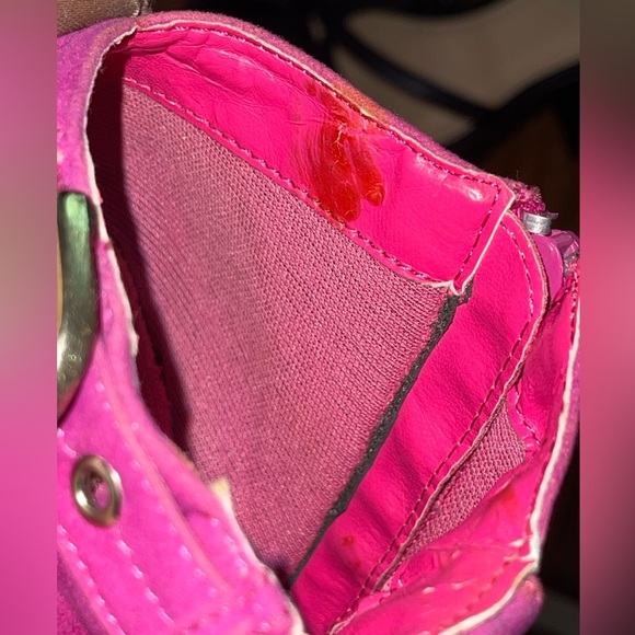 Machi Pink Suede Buckle Platform Booties - Picture 10 of 13